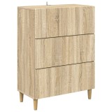 vidaXL Dulap cu sertare Stejar Sonoma 66 x 34,5 x 90 cm Lemn prelucrat 894607