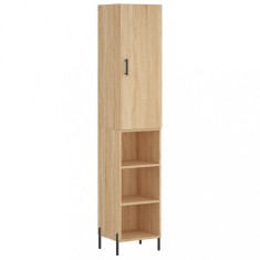 Dulap inalt, stejar sonoma, 34,5x34x180 cm, lemn prelucrat