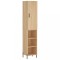 Dulap inalt, stejar sonoma, 34,5x34x180 cm, lemn prelucrat