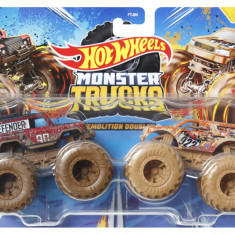 HOT WHEELS MONSTER TRUCK SET 2 MASINI SCARA 1 LA 64 LAND ROVER SI TOWN HAULER