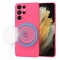 Husa silicon Samsung Galaxy S21 Ultra 5G Techsuit SoftFlex MagSafe, fucsia