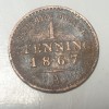 Germania Prusia 1 pfennig 1867 A Wilhelm l, Europa