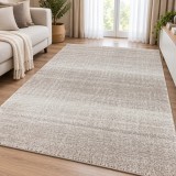 Cumpara ieftin Covor Aria 07-120, Marime 80 x 150 cm, Bej, Crem, Inaltime Fir 17 mm, Antialergic, Polipropilena, Living, Dormitor, Sufragerie
