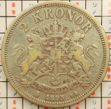 Suedia 2 Kronor 1893 argint - Oscar II - tiraj 48.800 - km 761 - A013, Europa