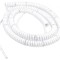 Cablu spiralat neecranat alb 1,5m 300V