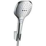 Set para si suport dus Hansgrohe, Raindance Select E, furtun de 160 cm, crom