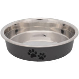 Trixie Bol pentru pisici din oțel inoxidabil - labe, 0,25 l / &oslash; 13 cm