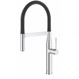 Baterie de bucatarie Grohe Essence, pipa extractibila, crom, 30294000