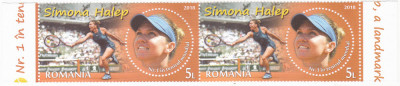 SIMONA HALEP,TENIS,SERIE COMPLETA,in pereche,2018 MNH ** ROMANIA. foto