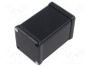 Carcasă aluminiu neagră cu panou 1455 54x80x54mm HAMMOND