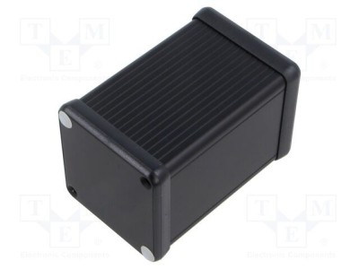 Carcasă aluminiu neagră cu panou 1455 54x80x54mm HAMMOND foto