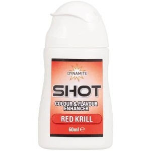 Atractant Dynamite Baits Colour &amp;amp; Flavour Enhancer Shot, Krill, Red, 60ml foto