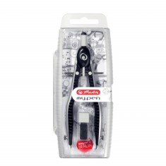 Compas Herlitz MyPen, setare rapida, negru / gri