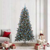 VidaXL Brad de Crăciun artificial cu 300 LED Verde 114 x 114 x 210 cm 3395899