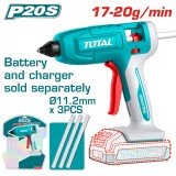 Pistol de lipit cu acumulator 20V TOTAL, 11.2 mm, fara acumulator