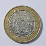Moneda bimetal 2 lire 2004 XF Anglia(11313), Europa