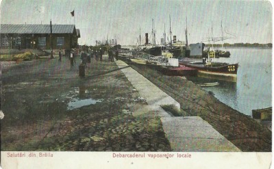 AMS# - ILUSTRATA/VEDERE DEBARCADERUL VAPOARELOR LOCALE BRAILA CIRCULATA foto