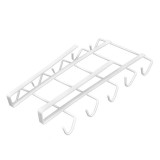 Suport metalic pentru cesti, alb, 28 x 14 cm, Oem