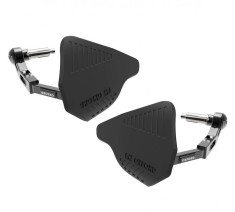 Set protectii maini (hand guard) Oxford cu insertie aluminiu (prinderi in capatul ghidoanelor) &ndash; culoare: negru