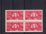 ROMANIA 1948 LP 247 - 130 ANI NASTEREA LUI N. BALCESCU BLOC DE 4 TIMBRE MNH, Nestampilat