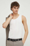 Cumpara ieftin Samsoe Samsoe tricou din bumbac SALARS barbati, culoarea alb, M24100080