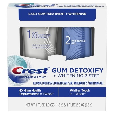 Crest Pro-Health Gum Detoxify + Whitening Two Step 113g + 65g, Detoxifiere si Albire in 2 Pasi foto