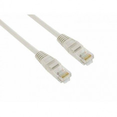 Cablu UTP 4World Patch Cord neecranat Cat 5e 1m Gri foto