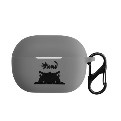 Husa Casti Kwmobile pentru Xiaomi Redmi Buds 4 Pro, Gri/Negru, Silicon, KWM0000195S002C foto