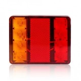 Lampa LED Multifunctionala 12V CB17, 120x80mm, 4 Functii: Pozitie, Frana, Semnalizare, Catadioptru. Universala Tractoare, Camioane