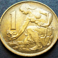 Moneda 1 COROANA - RS CEHOSLOVACIA, anul 1980 * cod 323