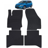 Set Premium de Covorase din Cauciuc pentru Podea Negru pentru VW Touran II 5T din 2015 Performance AutoTuning