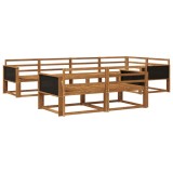 vidaXL Set de canapele de exterior 7 pcs natural Lemn Solid de Acacia 3382632