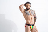 Chiloti Jockstrap JOCKSTR4P by C4M, Stripe Pride, XL