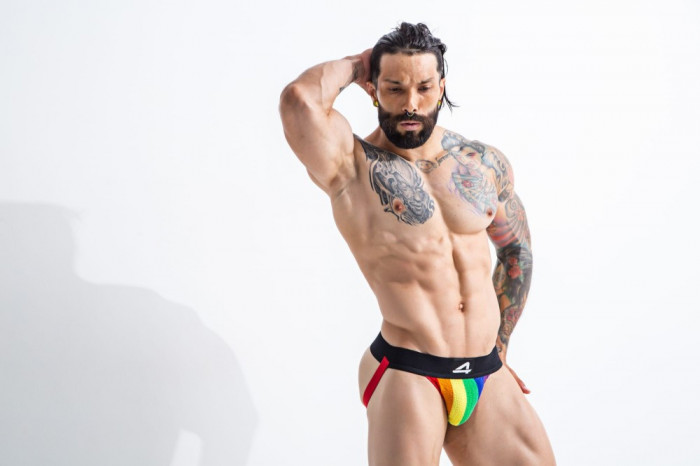 Chiloti Jockstrap JOCKSTR4P by C4M, Stripe Pride, M