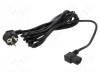 Cablu 3x1mm2 CEE 7/7 ştecăr unghi, IEC C13 mamă 90&deg; POS