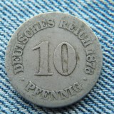 2e - 10 Pfennig 1876 C Germania Deutsches Reich, Europa