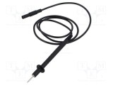 Cablu de măsurare Hirschmann T&amp;M 16A mufă banană 4 mm 1m negru
