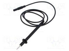 Cablu de măsurare Hirschmann T&amp;M 16A mufă banană 4 mm 1m negru