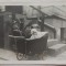 Copil in carucior// Braila 1937, fotografie tip CP