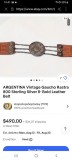 Curea vintage de gaucho Argentina