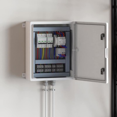 vidaXL Cabinet de Control Gri 40 x 17.5 x 50 cm Plastic ABS 4106500 foto