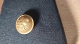 Cumpara ieftin NASTURE/BUTON GENIE GRENADE T.W &amp; W PARIS 17MM,ARGINTAT TRUPA ORIGINAL