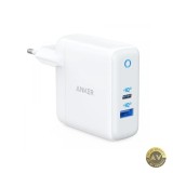 Incarcator Retea Anker PowerPort PD+ 2 35W 3A 1 x USB-A - 1 x USB-C Alb A2636G21