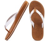 Cumpara ieftin Papuci flip flop sport femei ONCAI, talpa EVA cu suport arc, usori, alb/khaki, EU 38.5