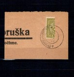 Austria 1916 - Uzual 40h &icirc;njumătățit, pe fragment, 1918