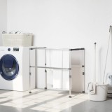 VidaXL Uscător de rufe, 83x(50-55)x(40-85) cm, aluminiu
