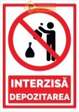 Indicator pentru depozitarea interzisa