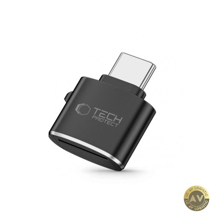 Cititor Card USB-C Tech-Protect Ultraboost microSD Negru