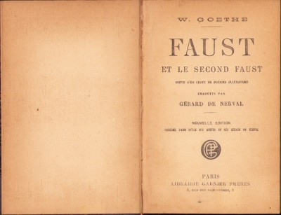 C4299N Faust et le second Faust par W Goethe foto