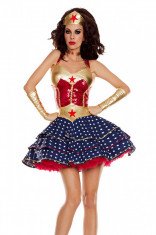 E631-43 Costum tematic, model Wonder Woman foto